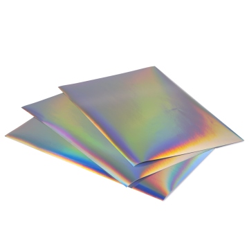 Self-adhesive holographic film A4 for printing and sticker creation