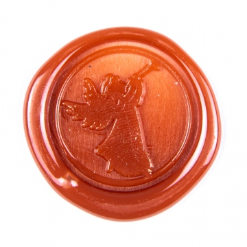 Hand wax stamp (seal) – Christmas motif – Angel