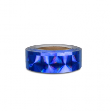 Hologram self-adhesive tape 50 mm, motive squares blue