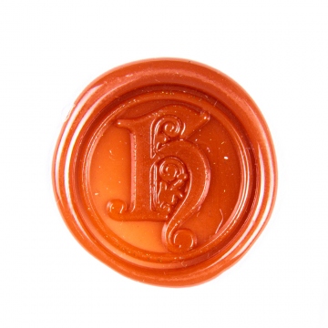 Hand wax stamp (seal) – Decorative letter H