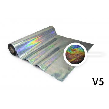 Hot Stamping foil - V5 hologram silver, grain pattern