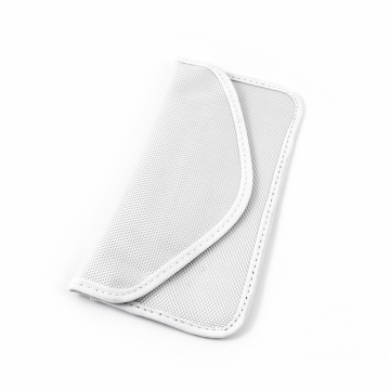 Shielding case for the phone to protect against interception and localization - white