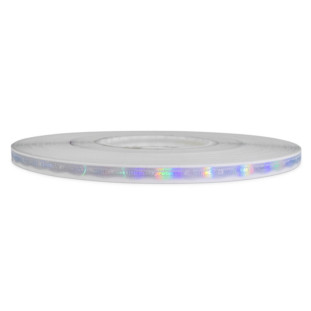 Holographic certification stripe
