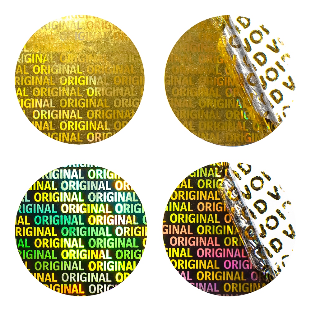 Hologram security VOID sticker Original - golden 30 mm