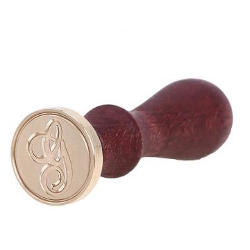 Wax seal stamp with letters of the alphabet - handwritten script G