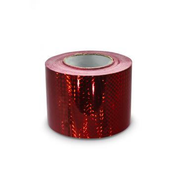 Hologram self-adhesive tape 100 mms, red squares pattern