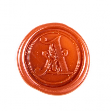 Hand wax stamp (seal) – Decorative letter A