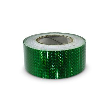 Hologram self-adhesive tape 50 mms, green squares pattern