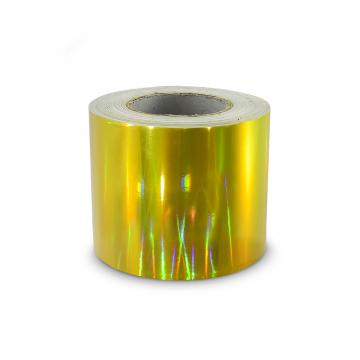 Hologram self-adhesive tape 100mm, gold mirror