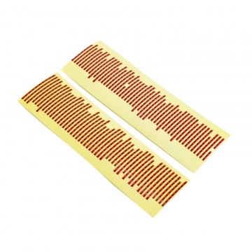 Labels for marking defects on printed circuit boards PCB and defects in materials red