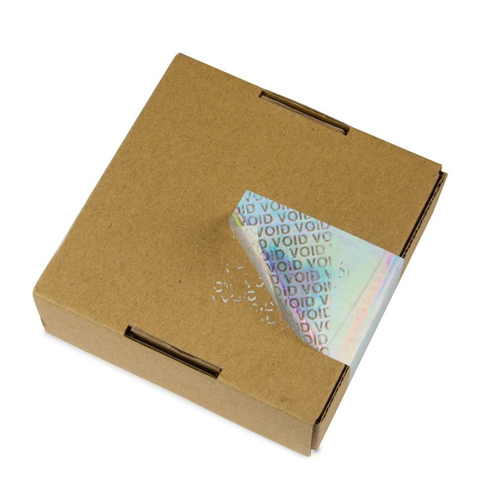Silver hologram security VOID foil – 90 mm wide/ 1 m long