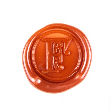 Hand wax stamp (seal) – Decorative letter F