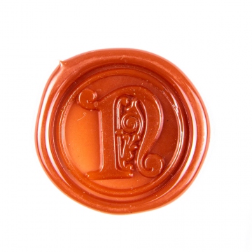 Hand wax stamp (seal) – Decorative letter N
