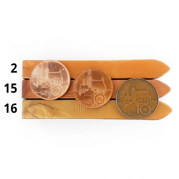 Sealing wax to the seal stamp type 15 - brown bronze metallic