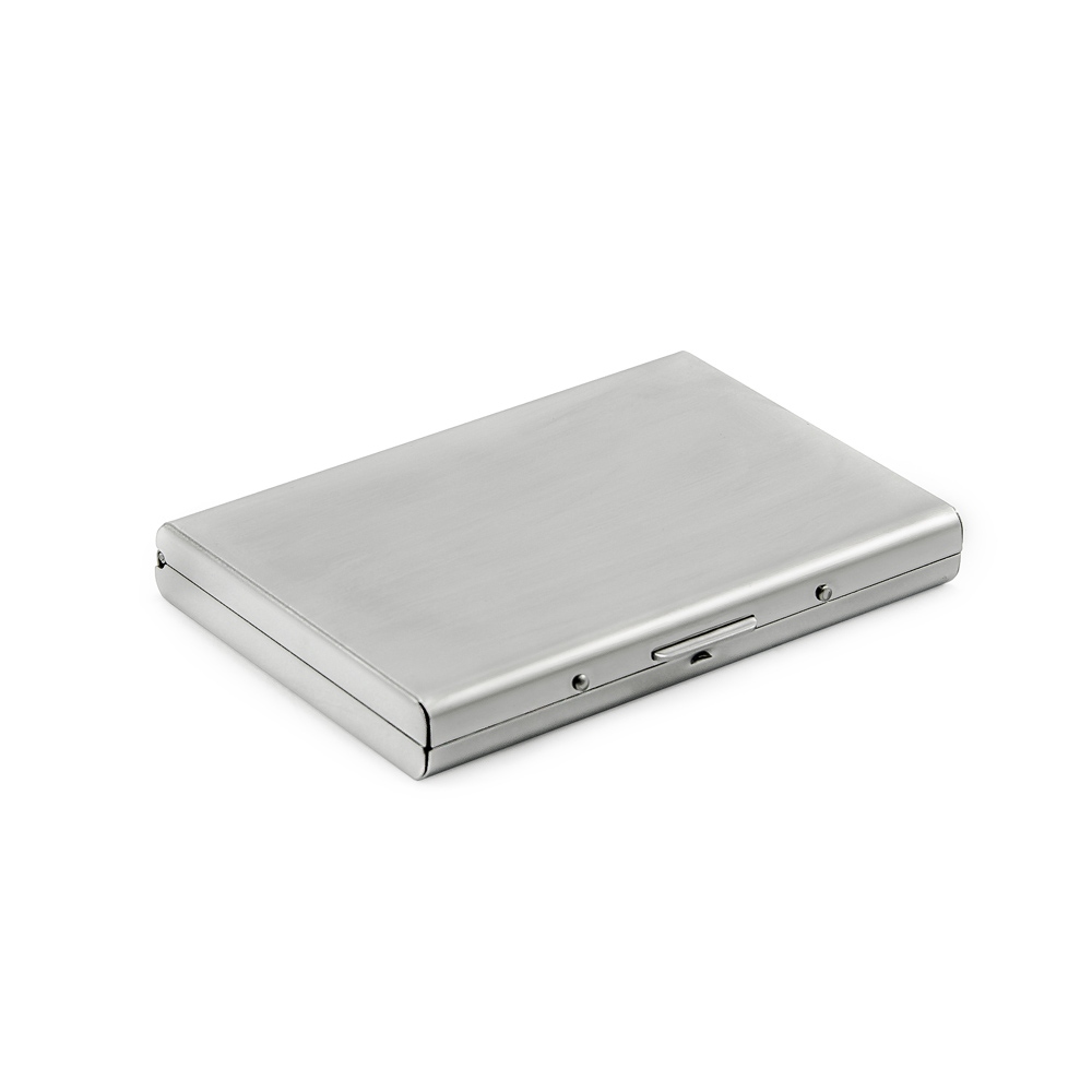 Stainless steel case for contactless payment and credit cards with RFID chip