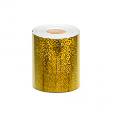 Hologram self-adhesive tape 100 mm, golden casters