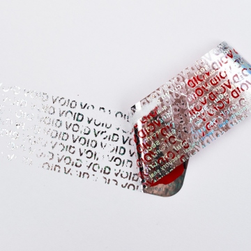 Two layered numbered seal with VOID basis