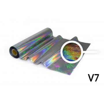 Hot Stamping foil - V7 hologram silver, moving noise pattern