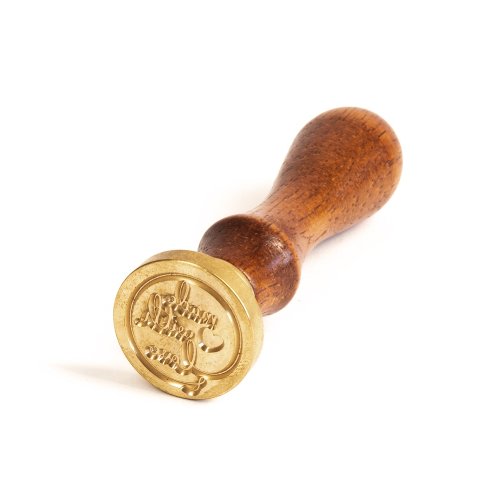 Hand wax stamp (seal) – Made with love