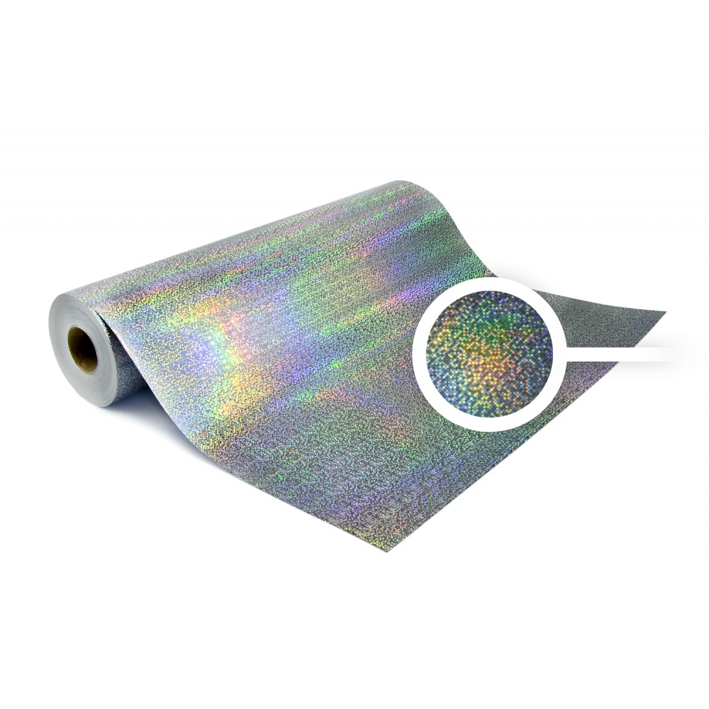Universal holographic self-adhesive foil on meters - motive Dot Matrix