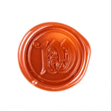 Hand wax stamp (seal) – Decorative letter W
