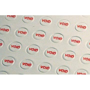 Vinyl VOID self-adhesive label – a white „screw“ 3mm