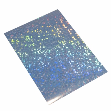 Self-adhesive holographic foil shards A4 for printing and sticker making - shards motif