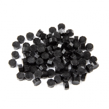 Mailable sealing wax black - beads 30g - Type 13