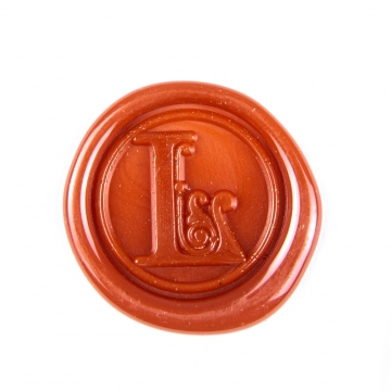 Hand wax stamp (seal) – Decorative letter L