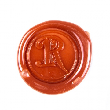 Hand wax stamp (seal) – Decorative letter R