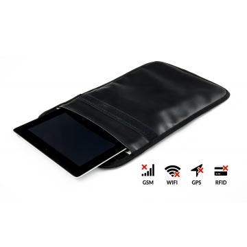 Shielding case for the tablets to protect against interception, localization and monitoring up to 10 inches - black