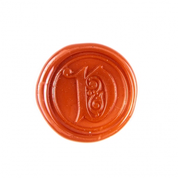 Hand wax stamp (seal) – Decorative letter V