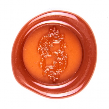Hand wax stamp (seal) – Signs of the Zodiac / Pisces (21 February – 20 March)