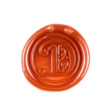 Hand wax stamp (seal) – Decorative letter D