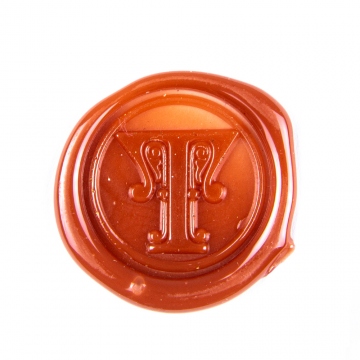 Hand wax stamp (seal) – Decorative letter T