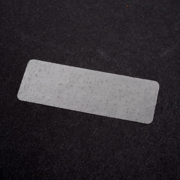 Transparent sealing film with a hidden hologram labels 45x17 mm