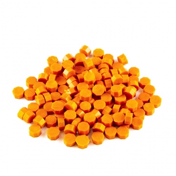 Mailable sealing wax orange - beads 30g - Type 25