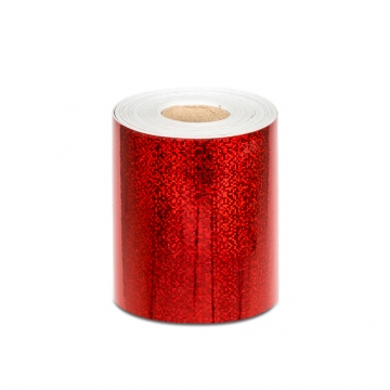 Hologram self-adhesive tape 100 mm, red casters