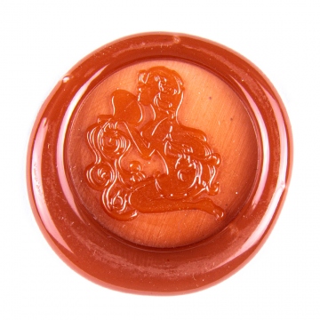 Hand wax stamp (seal) – Signs of the Zodiac / Aquarius (21 January – 20 February)