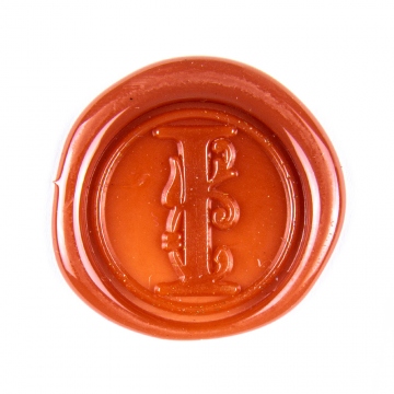 Hand wax stamp (seal) – Decorative letter I