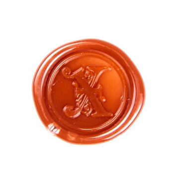 Hand wax stamp (seal) – Decorative letter X