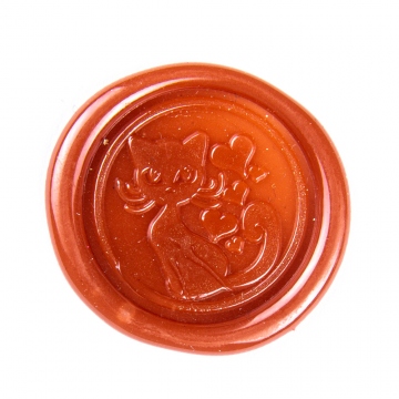 Hand wax stamp (seal) – Cat