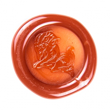 Hand wax stamp (seal) – Signs of the Zodiac / Aries (21 March – 20 April)