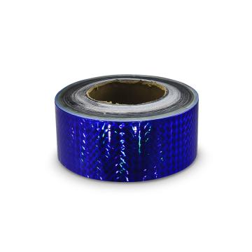 Hologram self-adhesive tape 50 mms, blue squares pattern