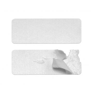 Rectangular security polystyrene (EPS) sealing stickers 45x17mm